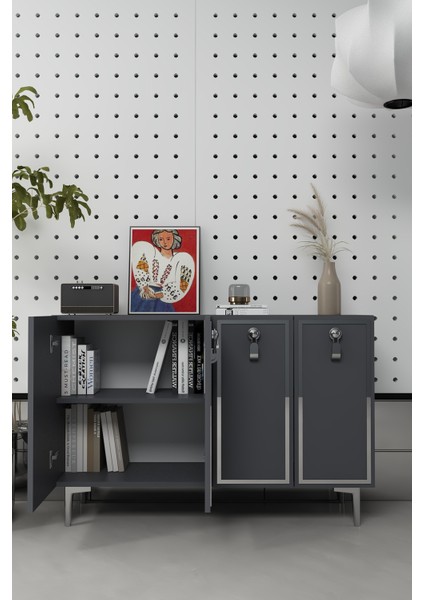 8186KM-64CT Konsol,kahve Köşesi,ayakkabılık,ofis Evrak Dolabı,mutfak Kiler Dolabı,tv Ünitesi-Ag