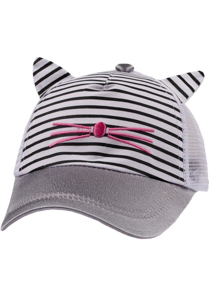 Kitti Bebe Kız Şapka (1-3 Yaş) Y8100-08 Beyaz