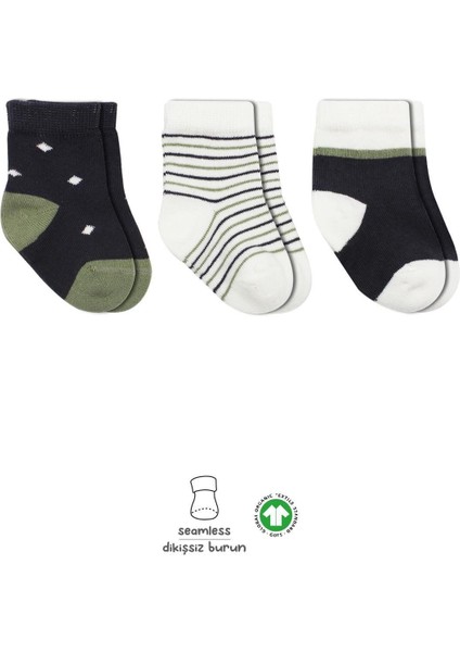 Bistyle 3'lü Penye Erkek Soket Çorap BS10111 Antrasit