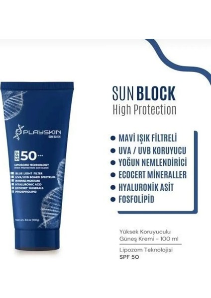 Liposome Technology Spf 50 High Protection Sun Block