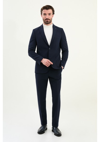 Düz Slim Fit Mono Yaka Torba Cepli Pantolonu Lastikli Erkek Takım Elbise modelleri