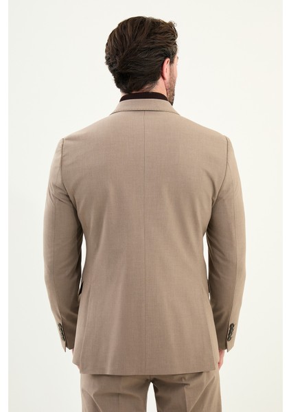 Düz Slim Fit Geniş Yaka Kruvaze Erkek Takım Elbise indirimleri