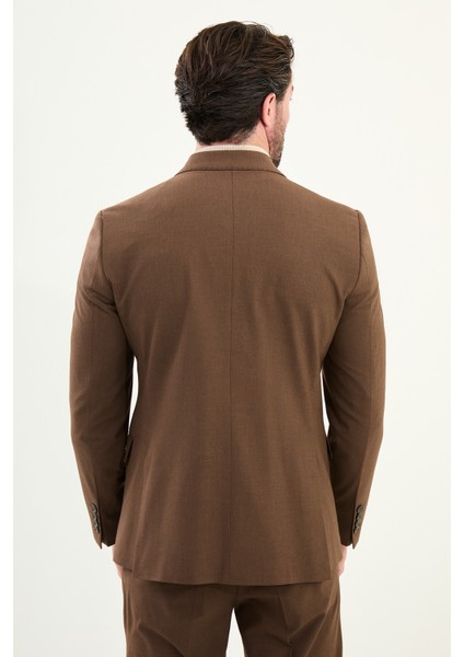 Düz Slim Fit Geniş Yaka Kruvaze Erkek Takım Elbise indirimleri