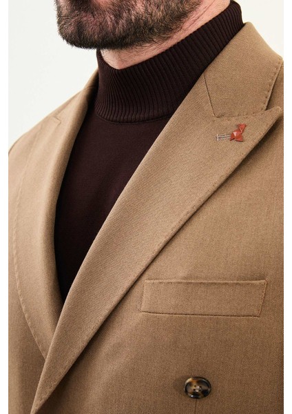 Düz Slim Fit Geniş Yaka Punto Dikiş Kruvaze Erkek Takım Elbise fiyatları