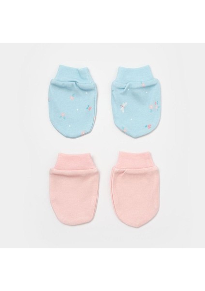 Bibaby Biorganic Always Happy 2'li Bebek Eldiven 72230 Gül Kurusu Mint