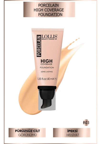 Porcelain High Coverage Foundation