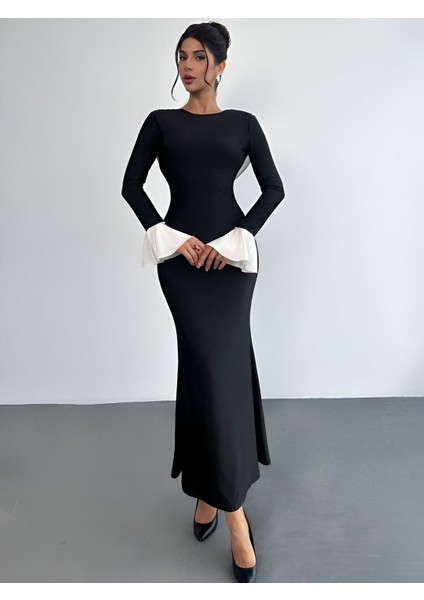 Ella Inci Detay Uzun Elbise