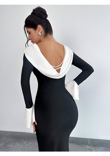 Ella Inci Detay Uzun Elbise