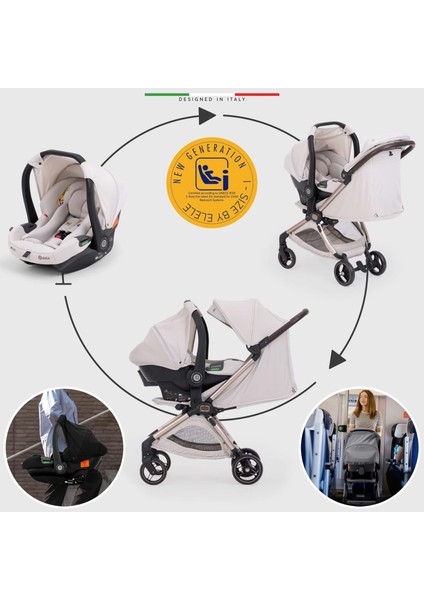 Pilota Premium Kabin Tipi Travel Sistem Bebek Arabası Bej modelleri