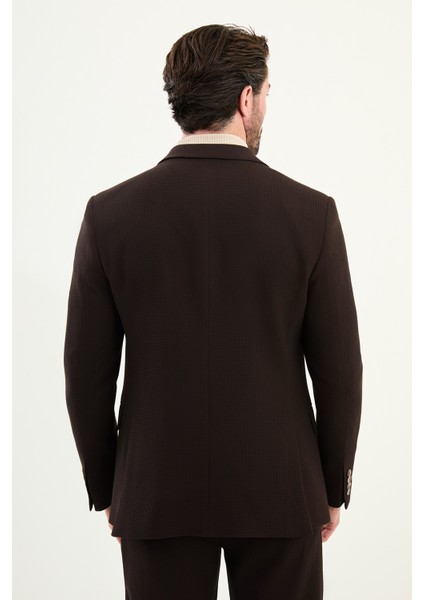 Desenli Slim Fit Torba Cep Beli Lastikli Ipli Erkek Takım Elbise indirimleri