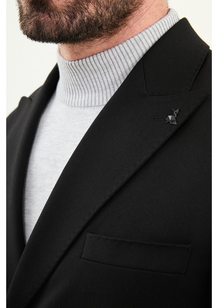 Düz Slim Fit Geniş Yaka Punto Dikiş Kruvaze Erkek Takım Elbise fiyatları