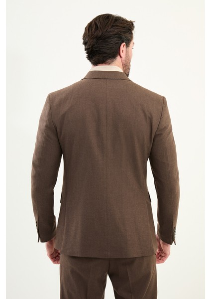 Düz Slim Fit Geniş Yaka Punto Dikiş Kruvaze Erkek Takım Elbise indirimleri