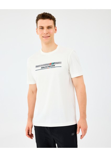 M Light Fabrict-Shirt Erkek Beyaz Tshirt S2520114-3855