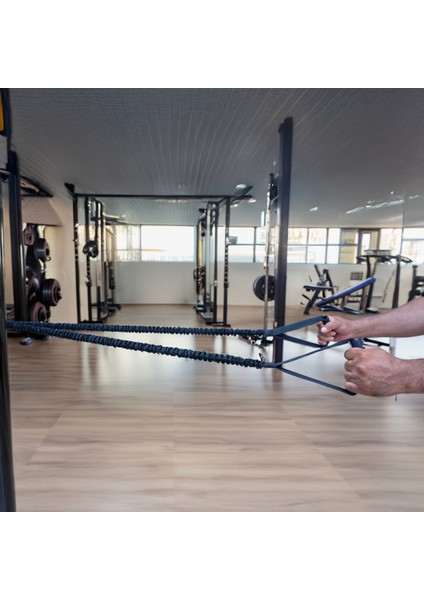 Direnç Egzersiz Lastiği – 9kg 20LBS Fitness ve Güç Antrenman Lastiği, 280CM Lastikli Siyah Elcikli Hortum Kolon fırsatları