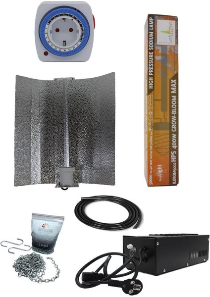 400W Manyetik Kompakt Balastlı Grow Bloom Max Set