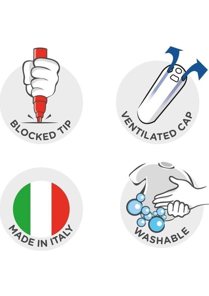 Carioca Kokulu Keçeli Boya Kalemi 12LI fırsatları
