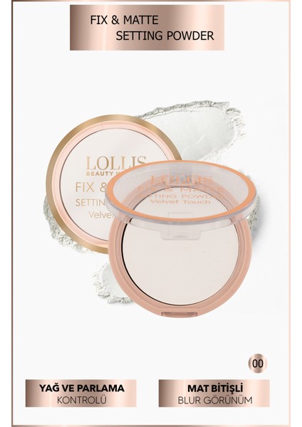 Fix & Matte Setting Powder / Sabitleyici Toz Pudra modelleri