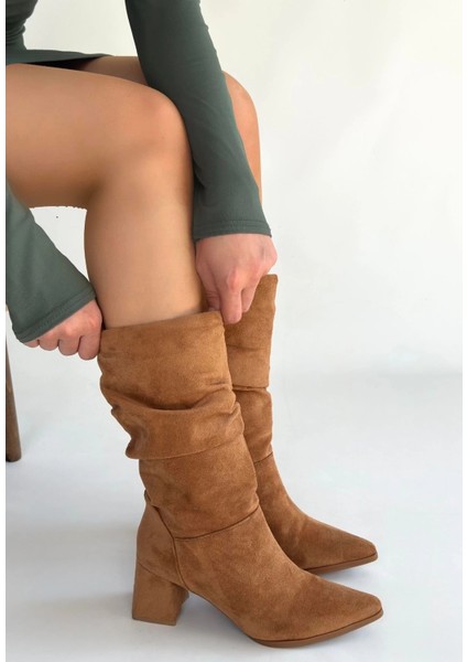 Titen Taba Süet Körüklü Çizme fiyatları