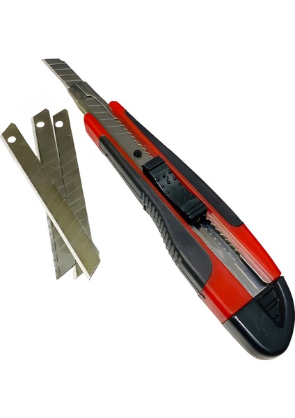 Profesyonel Maket Bıçağı Falçata 3 Yedek Bıçaklı