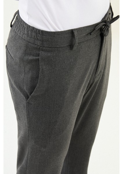 Düz Slim Fit Ipli Beli Lastikli Erkek Pantolon fiyatları