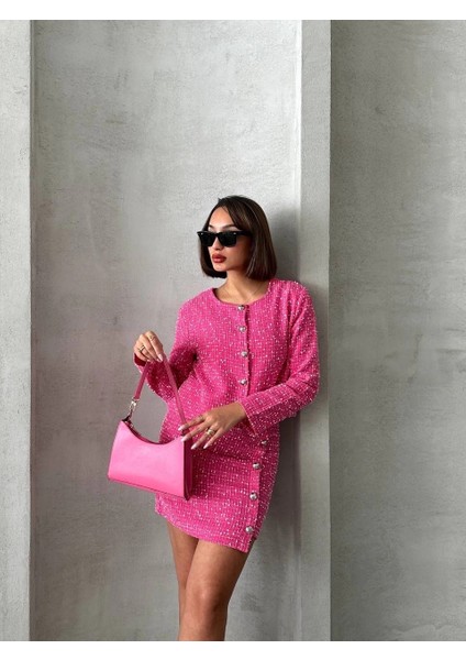 Ceketli Etek Takım Chl Kumaş Fuşya H24443 fiyatları