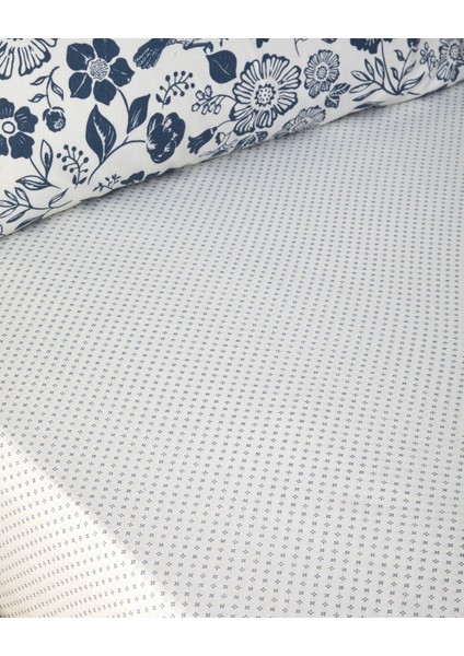 Garden Lullaby Kolay Ütülenir Tek Kişilik Nevresim Takımı 160X220 cm Koyu Mavi