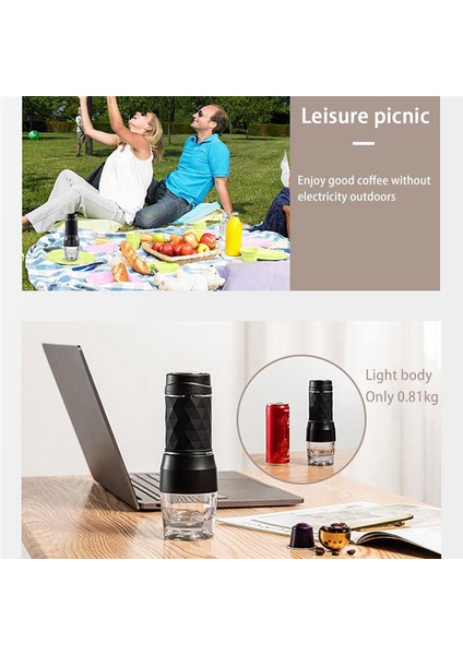 Espresso Kahve Makinesi El Pres Kapsülü Öğütülmüş Kahve Demleyici Taşınabilir Kahve Makinesi Fit Kahve Tozu Kahve Kapsülü (Yurt Dışından) indirimleri