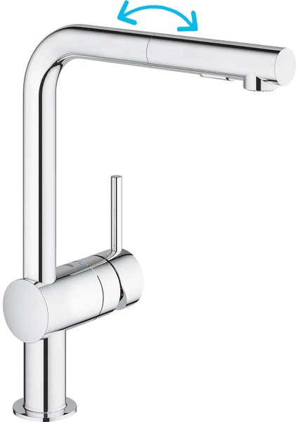 Eviye Bataryası Spiralli 2 Fonksiyonlu Minta Krom- 30274000