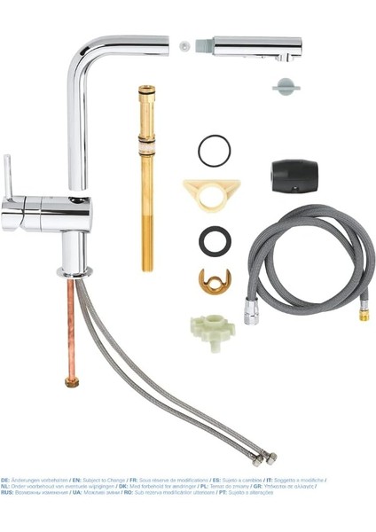 Eviye Bataryası Spiralli 2 Fonksiyonlu Minta Krom- 30274000 fırsatları