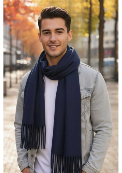 Unisex Yumuşak Dokulu Püsküllü Kışlık Buklet Atkı Şal 2'li Set indirimleri