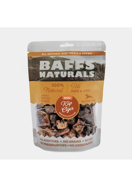 Kuzu Küp Ciğer %100 Doğal Köpek Ödül Maması 100 gr