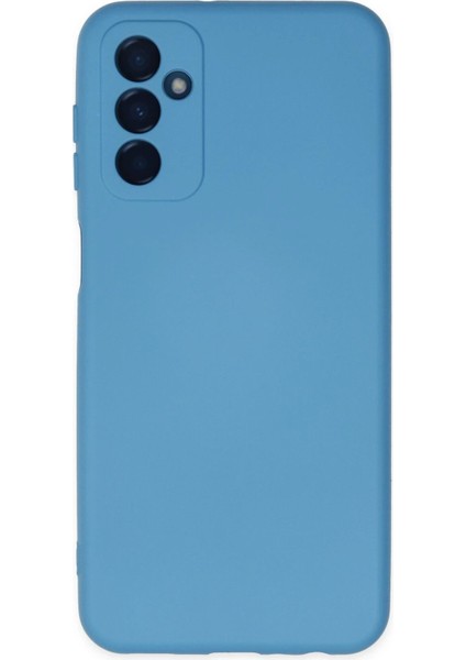 Samsung Galaxy M23 Kılıf Nano Içi Kadife Silikon - Mavi - A1086-2452