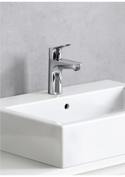 Focus Modern Yükseltme Kolay Temizlik 1 Saplı 1 7" Uzun Banyo Lavabo Bataryası Krom, 04371 fiyatları