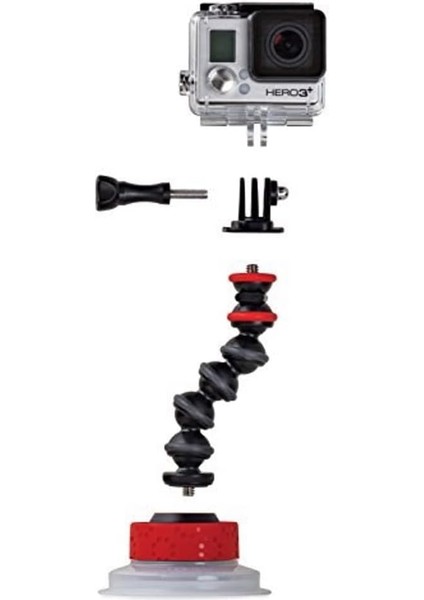 JB01329-BWW Vantuz ve Gorillapod Kol (Gopro/aksiyon Video Kameraları Için, Aksiyon Kamerası Içi modelleri