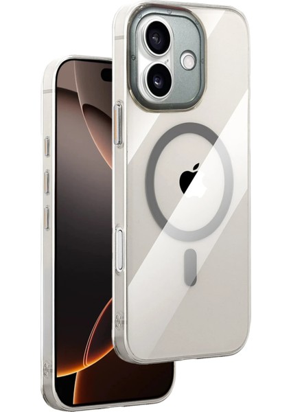 iPhone 16 HBC-306 Aden Pc Magsafe Kapak - Gri fırsatları