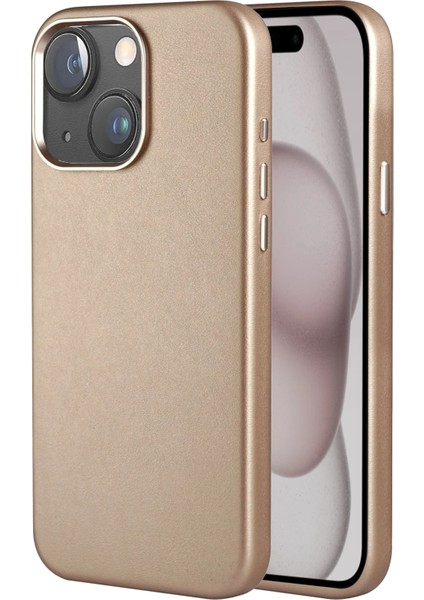 Apple iPhone 15 HBC-242 Dividing Magsafe Kapak - Çöl Titanyum