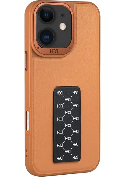 iPhone 11 HBC-265 Madrid Magsafe Standlı Kapak - Kahverengi