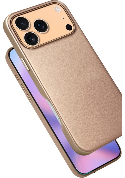 Apple iPhone 17 Pro HBC-242 Dividing Magsafe Kapak - Çöl Titanyum modelleri