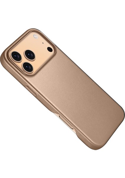 Apple iPhone 17 Pro HBC-242 Dividing Magsafe Kapak - Çöl Titanyum indirimleri