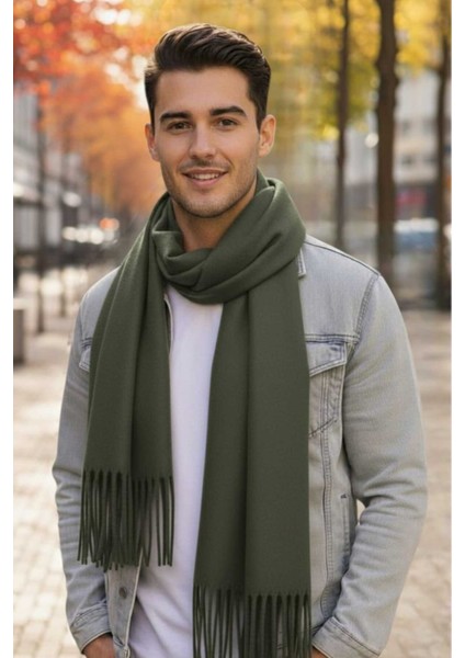 Unisex Yumuşak Dokulu Püsküllü Kışlık Buklet Atkı Şal 2'li Set modelleri