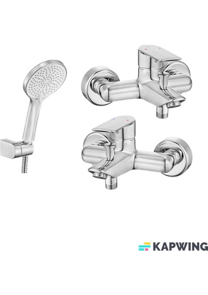 Lia Banyo Bataryası + Ar Tuna Mafsallı Duş Seti