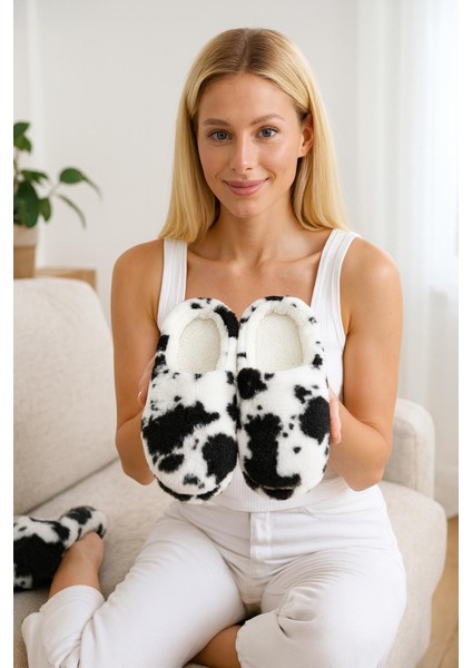 3'lü Set Kadın Kışlık Peluş Ev Terliği Yumuşak Sessiz Taban Günlük Terlik indirimleri