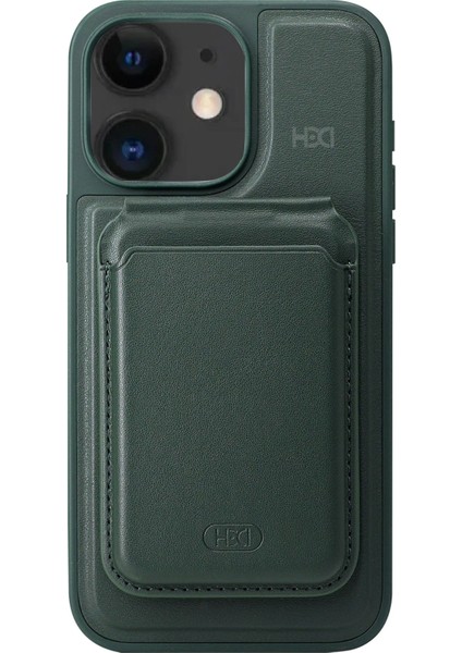 iPhone 11 HBC-247 Atina Kartvizitli Kapak - Koyu Yeşil