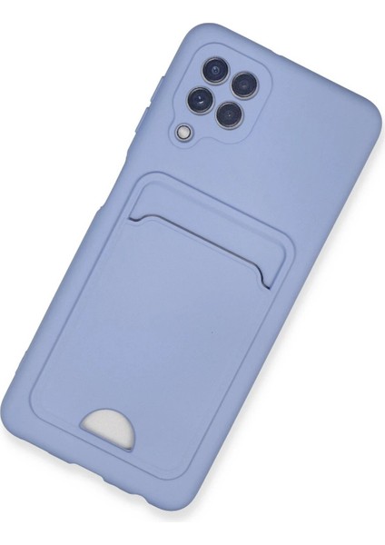 Samsung Galaxy A22 Kılıf Kelvin Kartvizitli Silikon - Lila - A6220-1387 fiyatları