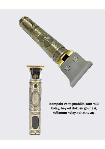 Kompakt Tasarımlı, Güçlü Motorlu Saç Sakal Kesme Makinesi ve 4 Kılavuz Tarak indirimleri