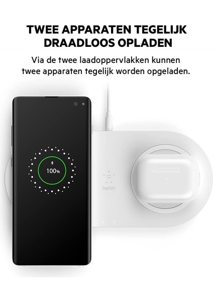 Boost Charge Iki Şarj Pedi ile Kablosuz Şarj Cihazı (Kablosuz Çift Şarj Cihazı, 15W, Telefon, fiyatları