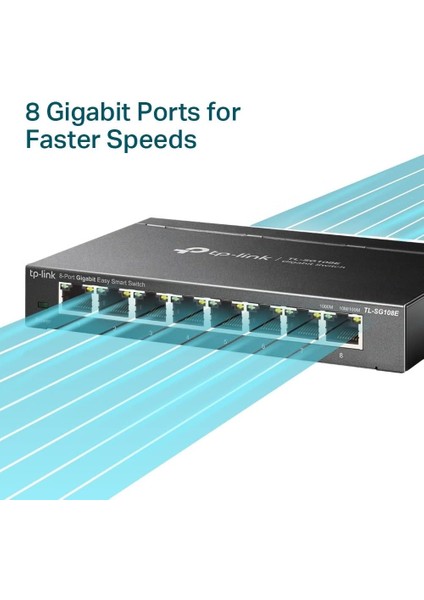 TL-SG108E, 8-Port Gigabit Easy Smart Switch fırsatları