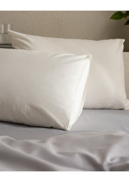 Manon %100 Pamuk Yastık Kılıfı Seti - Ekru modelleri