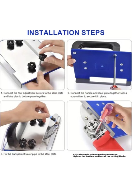 Fayans 45° Pah Kesimi Için 100 Tip Açı Taşlama Makinesi Standı Kiti (Yurt Dışından) modelleri