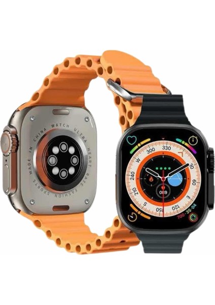 Ultra Akıllı Saat 49 mm Çift Kordonlu Arama Cevaplama Bluetooth Bağlantılı